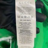 グッチ GUCCI x Adidas プリーツシャツワンピース 723257 グリーン コットン レディース ワンピース