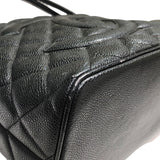 シャネル CHANEL 復刻トート A01804 ブラック、ゴールド金具 キャビアスキン　 レディース ハンドバッグ