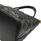 シャネル CHANEL 復刻トート A01804 ブラック、ゴールド金具 キャビアスキン　 レディース ハンドバッグ