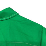 グッチ GUCCI x Adidas プリーツシャツワンピース 723257 グリーン コットン レディース ワンピース