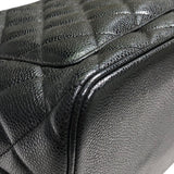 シャネル CHANEL 復刻トート A01804 ブラック、ゴールド金具 キャビアスキン　 レディース ハンドバッグ