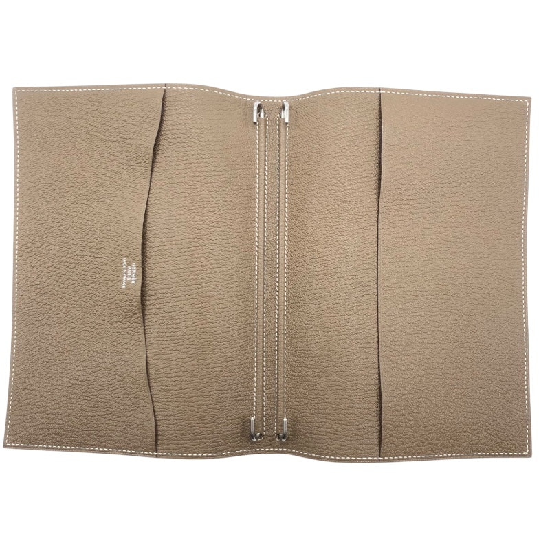人気便利グッズ エルメス SV金具 エトゥープ B刻 アジェンダGM HERMES 小物