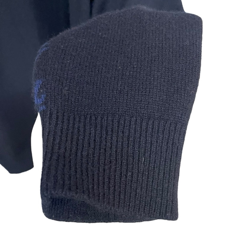 ルイ・ヴィトン LOUIS VUITTON ハーフアンドハーフモノグラムニットセーター HGN41WIXW ネイビー カシミヤ メンズ セーター