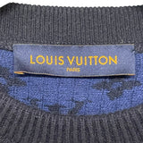 ルイ・ヴィトン LOUIS VUITTON ハーフアンドハーフモノグラムニットセーター HGN41WIXW ネイビー カシミヤ メンズ セーター