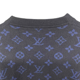 ルイ・ヴィトン LOUIS VUITTON ハーフアンドハーフモノグラムニットセーター HGN41WIXW ネイビー カシミヤ メンズ セーター