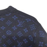 ルイ・ヴィトン LOUIS VUITTON ハーフアンドハーフモノグラムニットセーター HGN41WIXW ネイビー カシミヤ メンズ セーター