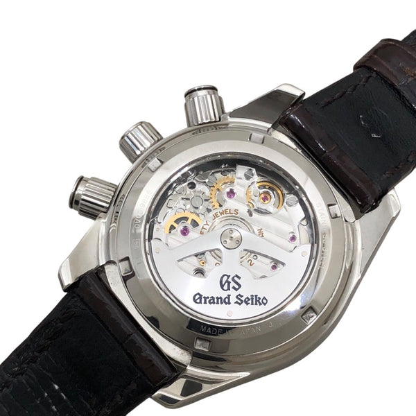 セイコー SEIKO グランドセイコー スプリングドライブ クロノグラフ GMT SBGC007 グリーン SS 自動巻き メンズ 腕時計