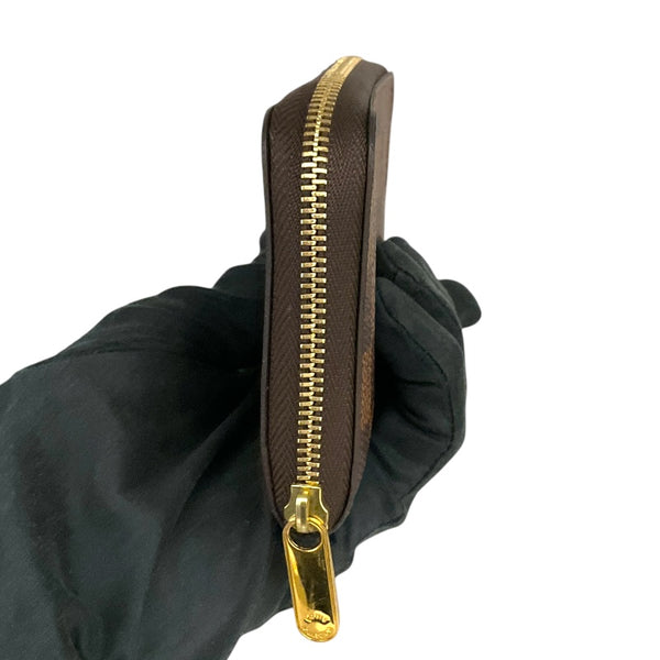ルイ・ヴィトン LOUIS VUITTON ジッピー・コインパース N63070 ブラウン/ゴールド金具 PVCコーティングキャンバス ダミエ ユニセックス コインケース