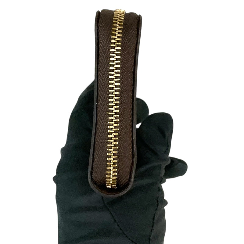 ルイ・ヴィトン LOUIS VUITTON ジッピー・コインパース N63070 ブラウン/ゴールド金具 PVCコーティングキャンバス ダミエ ユニセックス コインケース