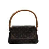 ルイ・ヴィトン LOUIS VUITTON ミニ・ルーピング M51147 ブラウン モノグラム・キャンバス レディース ハンドバッグ