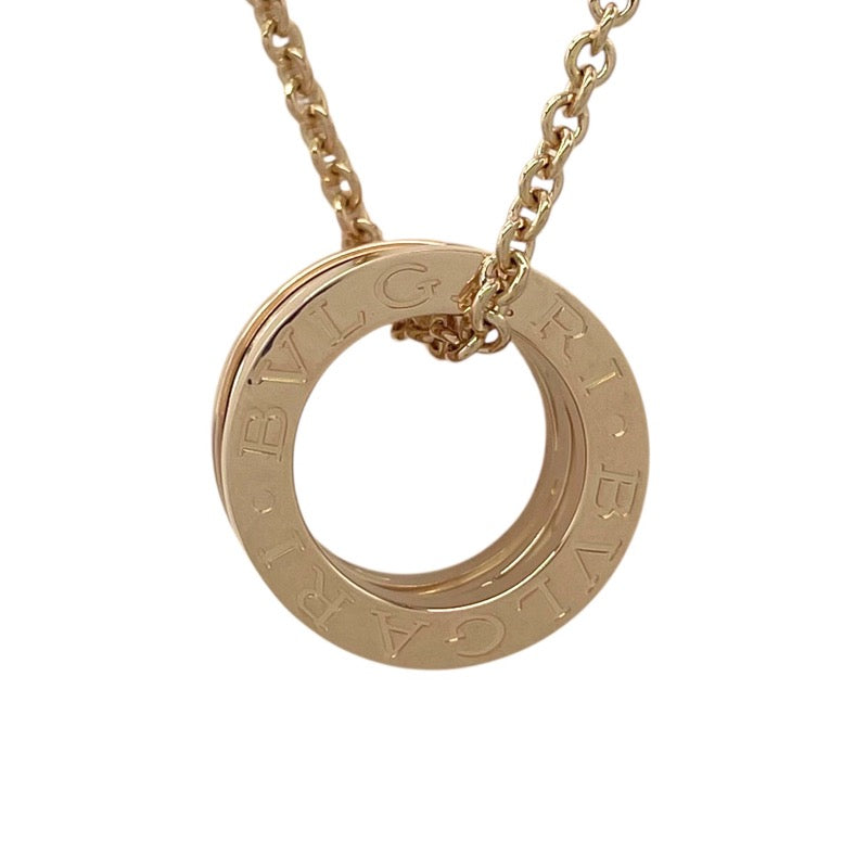 ブルガリ BVLGARI ビーゼロワン レジェンド ネックレス K18PG×ホワイトセラミック ジュエリー