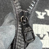 ルイ・ヴィトン LOUIS VUITTON ロゴ刺繍ニットブルゾン HON33W グレー ウール メンズ ブルゾン