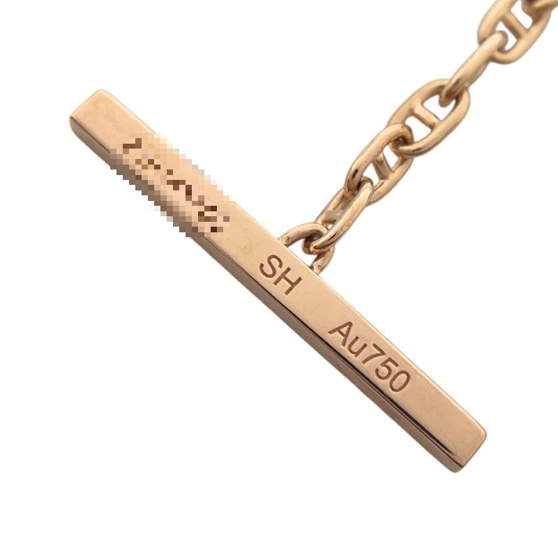 エルメス HERMES シェーヌダンクル ヴェルソ ブレスレット SH K18PG/セラミック ジュエリー