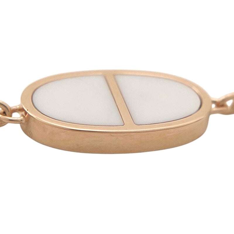 エルメス HERMES シェーヌダンクル ヴェルソ ブレスレット SH K18PG/セラミック ジュエリー