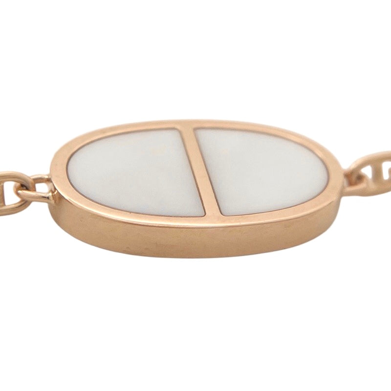 エルメス HERMES シェーヌダンクル ヴェルソ ブレスレット SH K18PG/セラミック ジュエリー