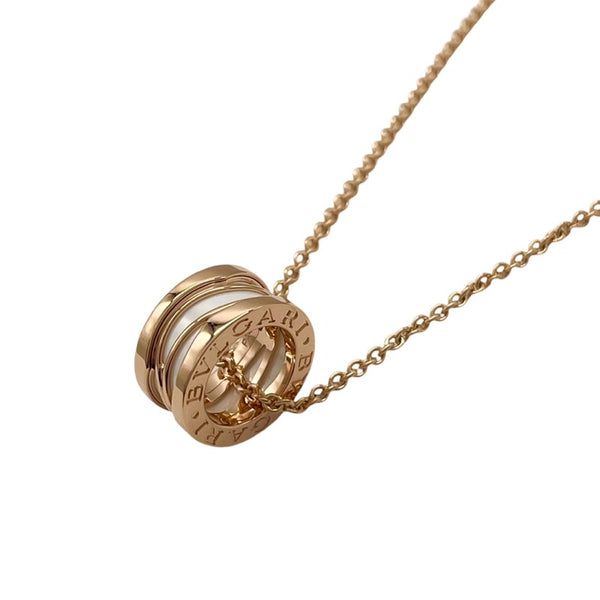 ブルガリ BVLGARI ビーゼロワン レジェンド ネックレス K18PG×ホワイトセラミック ジュエリー
