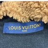 ルイ・ヴィトン LOUIS VUITTON ロゴ刺繍ニットブルゾン HON33W グレー ウール メンズ ブルゾン
