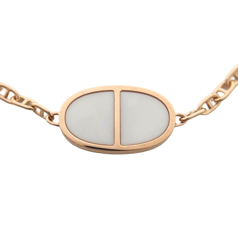 エルメス HERMES シェーヌダンクル ヴェルソ ブレスレット SH K18PG/セラミック ジュエリー