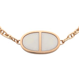 エルメス HERMES シェーヌダンクル ヴェルソ ブレスレット SH K18PG/セラミック ジュエリー