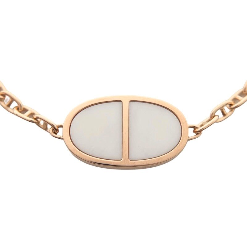 エルメス HERMES シェーヌダンクル ヴェルソ ブレスレット SH K18PG/セラミック ジュエリー