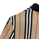 バーバリーロンドン  BURBERRY LONDON ストライプ長袖ワンピース 8011193 ベージュ コットン レディース ワンピース