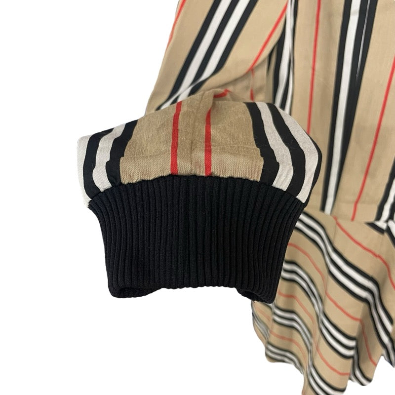 バーバリーロンドン  BURBERRY LONDON ストライプ長袖ワンピース 8011193 ベージュ コットン レディース ワンピース