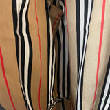バーバリーロンドン  BURBERRY LONDON ストライプ長袖ワンピース 8011193 ベージュ コットン レディース ワンピース