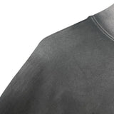 バレンシアガ BALENCIAGA ロゴ刺繍長袖Tシャツ 657058 ブラック コットン メンズ 長袖Ｔシャツ