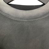 バレンシアガ BALENCIAGA ロゴ刺繍長袖Tシャツ 657058 ブラック コットン メンズ 長袖Ｔシャツ