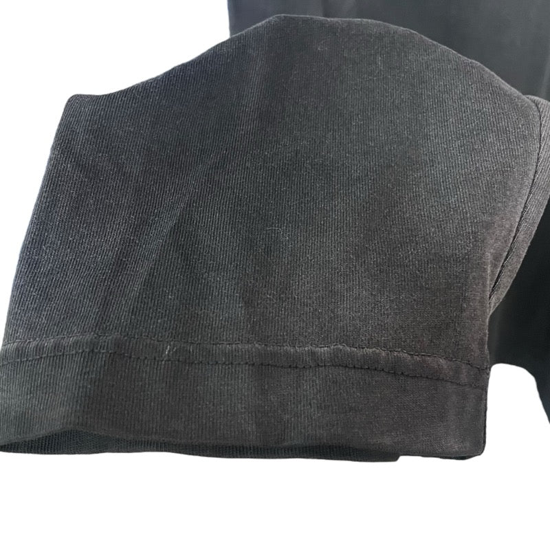 バレンシアガ BALENCIAGA ロゴ刺繍長袖Tシャツ 657058 ブラック コットン メンズ 長袖Ｔシャツ