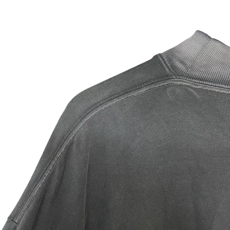 バレンシアガ BALENCIAGA ロゴ刺繍長袖Tシャツ 657058 ブラック コットン メンズ 長袖Ｔシャツ