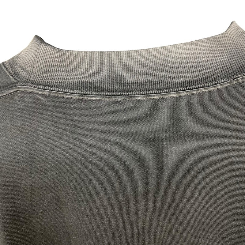 バレンシアガ BALENCIAGA ロゴ刺繍長袖Tシャツ 657058 ブラック コットン メンズ 長袖Ｔシャツ