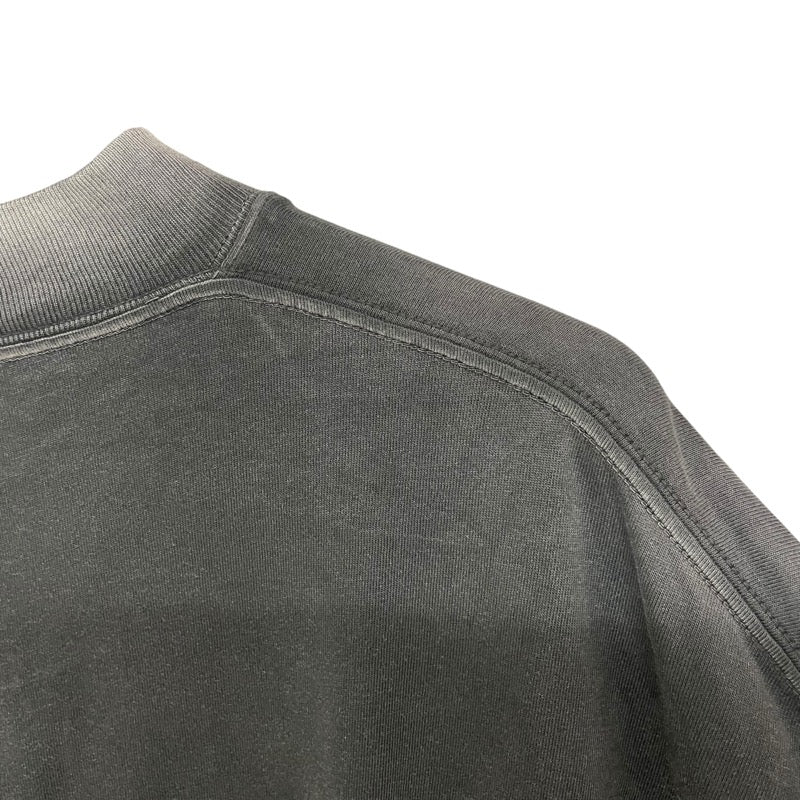 バレンシアガ BALENCIAGA ロゴ刺繍長袖Tシャツ 657058 ブラック コットン メンズ 長袖Ｔシャツ