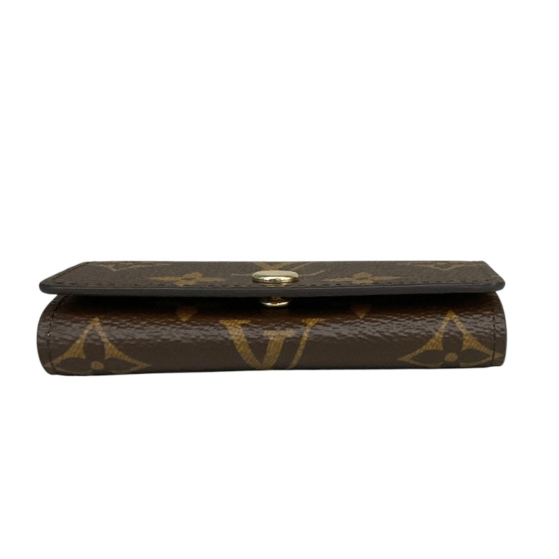 ルイ・ヴィトン LOUIS VUITTON ミュルティクレ4 M83648 ブラウン PVCコーティングキャンバス レディース キーケース
