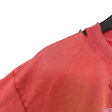 バレンシアガ BALENCIAGA ロゴプリントTシャツ 612965 レッド コットン メンズ 半袖Ｔシャツ