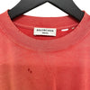 バレンシアガ BALENCIAGA ロゴプリントTシャツ 612965 レッド コットン メンズ 半袖Ｔシャツ