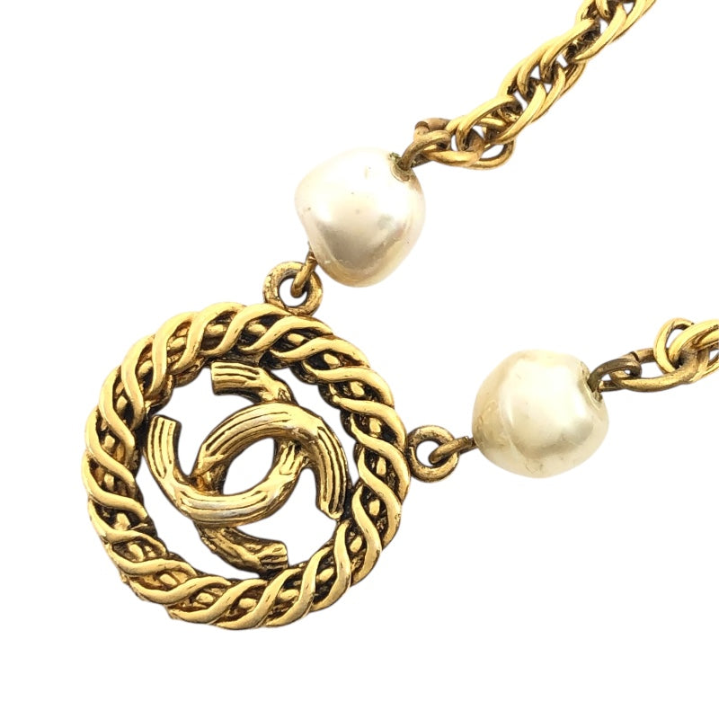 シャネル CHANEL ココマークパールネックレス メタル/フェイクパール ジュエリー