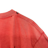 バレンシアガ BALENCIAGA ロゴプリントTシャツ 612965 レッド コットン メンズ 半袖Ｔシャツ