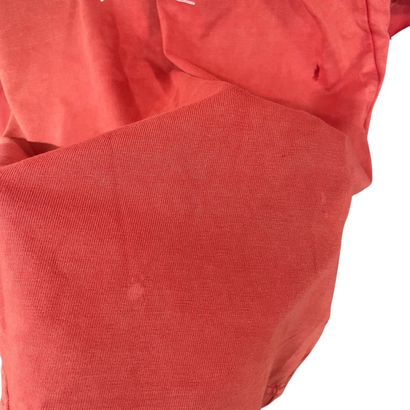 バレンシアガ BALENCIAGA ロゴプリントTシャツ 612965 レッド コットン メンズ 半袖Ｔシャツ