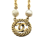 シャネル CHANEL ココマークパールネックレス メタル/フェイクパール ジュエリー
