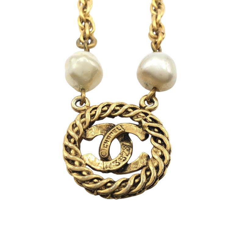シャネル CHANEL ココマークパールネックレス メタル/フェイクパール ジュエリー