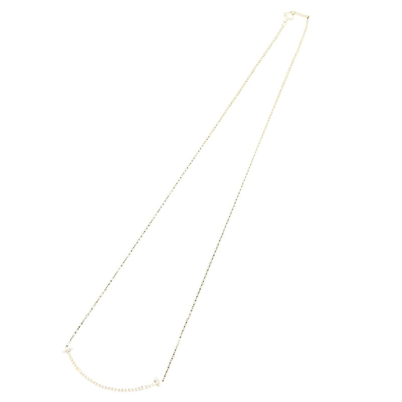 ティファニー TIFFANY＆CO Tスマイルダイヤネックレススモール 750WG ジュエリー