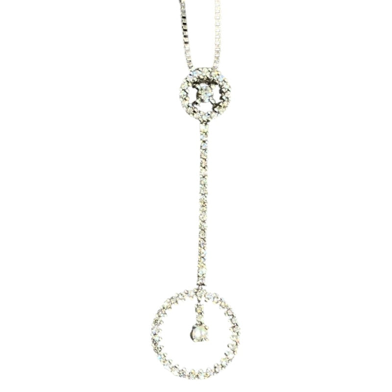 ダミアーニ DAMIANI サークルモチーフダイヤネックレス ホワイトゴールド 750WG ジュエリー