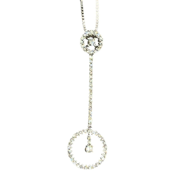 ダミアーニ DAMIANI サークルモチーフダイヤネックレス ホワイトゴールド 750WG ジュエリー