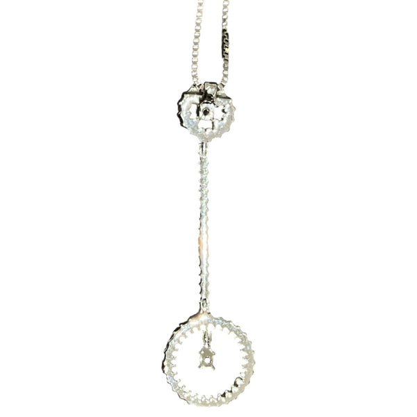 ダミアーニ DAMIANI サークルモチーフダイヤネックレス ホワイトゴールド 750WG ジュエリー