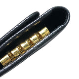 プラダ PRADA 4連キーケース ブラック ゴールド金具 サフィアーノレザー メンズ キーケース