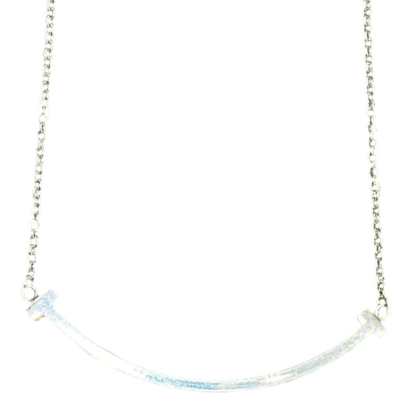 ティファニー TIFFANY＆CO Tスマイルネックレススモール シルバー 750WG アクセサリー