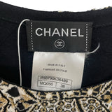 シャネル CHANEL 半袖ニットワンピース P50790 ゴールド コットン レディース ワンピース