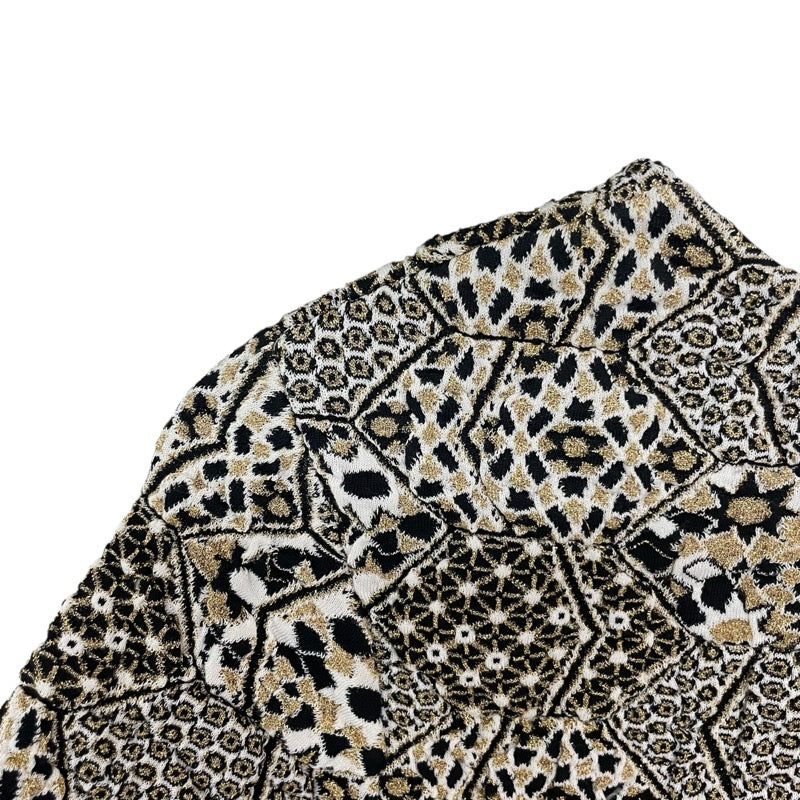 シャネル CHANEL 半袖ニットワンピース P50790 ゴールド コットン レディース ワンピース