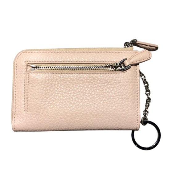 プラダ PRADA レザートライアングル キーチェーン 1PP122 ピンク レザー レディース カードケース